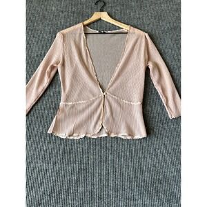 Komarov Sheer Y2K Cottagecore CoquetteWhimsigoth Ethereal Boho Fairycore Top S
